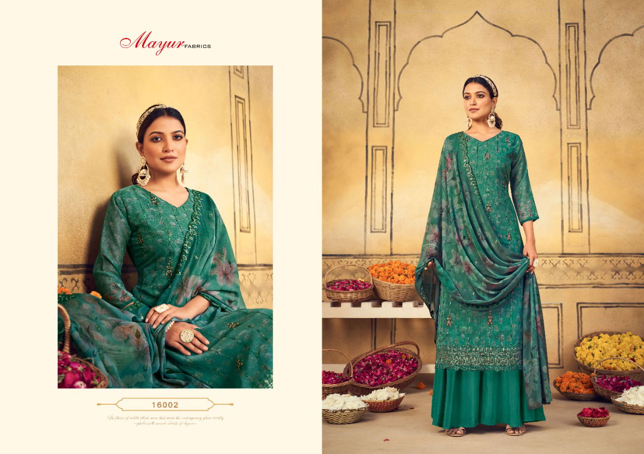 Mayur Ruhab Moon Heavy Festive Wear Wholesale Sharara Suits